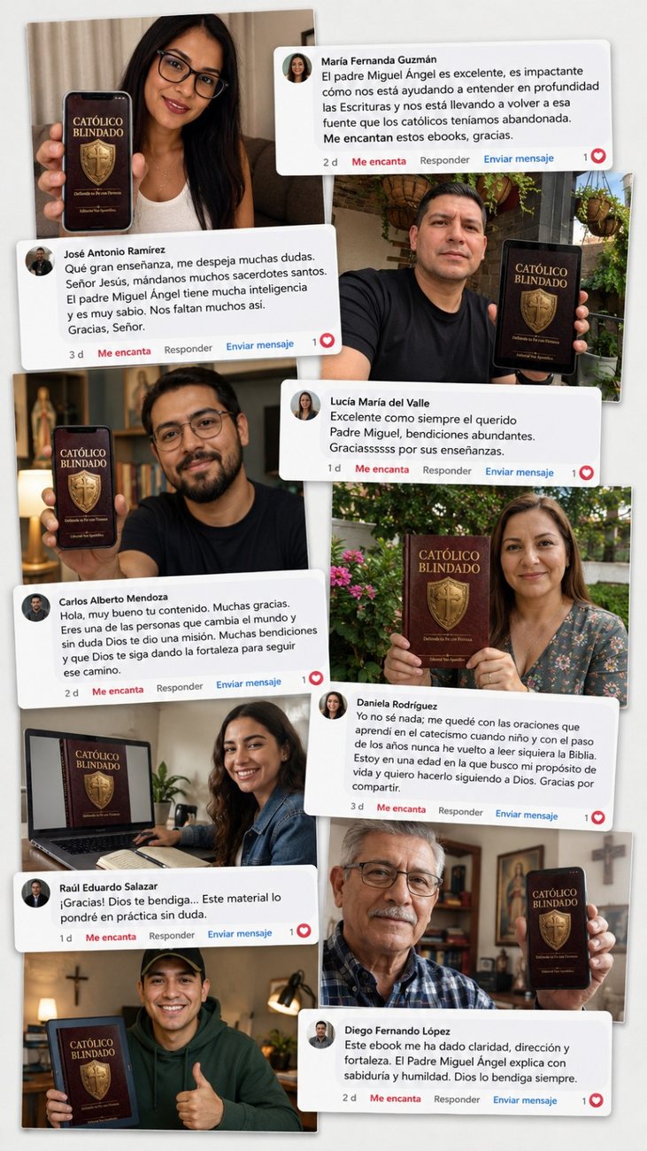 Comentarios de lectores en redes sociales sobre Católico Blindado